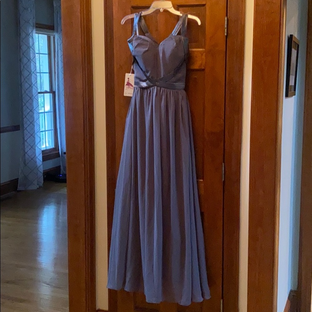 Bridesmaid dress grey NWT